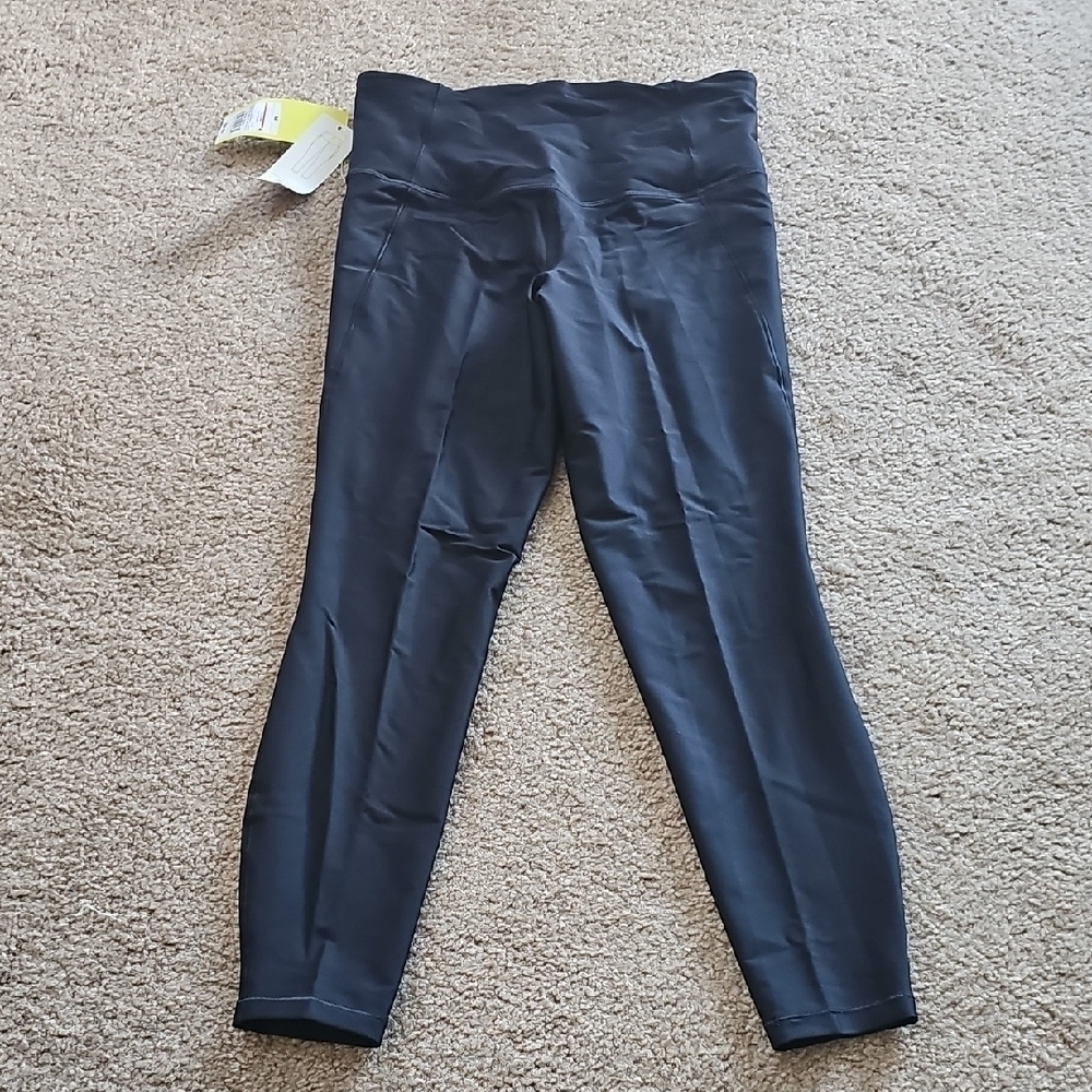 All In Motion High-Rise Pocketed 7/8 Leggings Black Medium